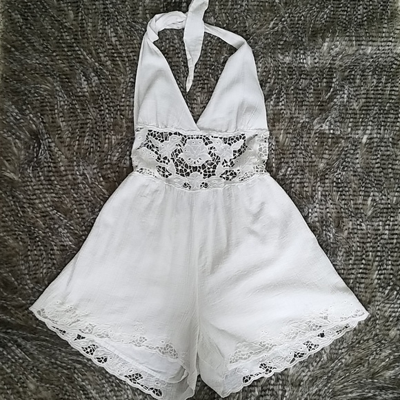 FREE PEOPLE white romper - Picture 1 of 3